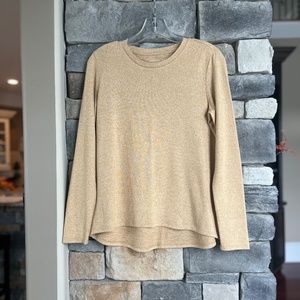 American Eagle Soft & Sexy Plush Top Long Sleeve Amber Yellow, Women Small